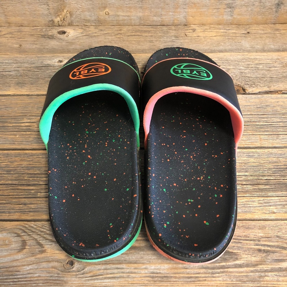 Nike Offcourt EYBL Slide 'What The?' Black Slipper Sandal, Size 10 DN3542-001 - Picture 3 of 7
